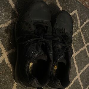 Women's Work NonSlip Black Sneakers